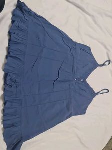 Blue Ruffle Dress American Brand