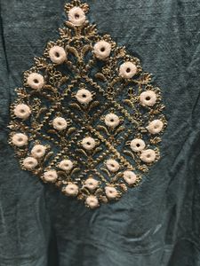 Teal Embroidered Indian Suit Set