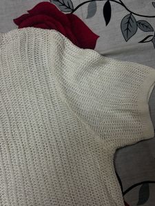 White Knit Top