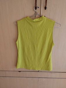 neon green Sleeveless Top