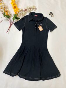 Pink Body Con,Black Polo Neck & Shein Ruffle Dress