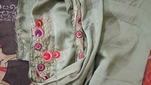 Mint Green Saree