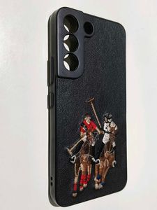 Black Leather Dual Horse rider Cover S22