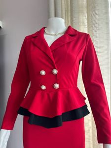 Red Luxe Stretchable Dress