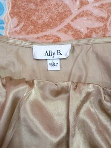 Ally B. Satin Peplum Top