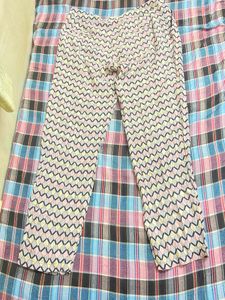 Pastel Zigzag Pattern Comfy Loungewear Pants