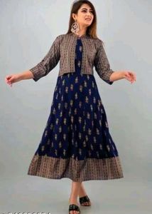 Anarkali Navy Blue Suit