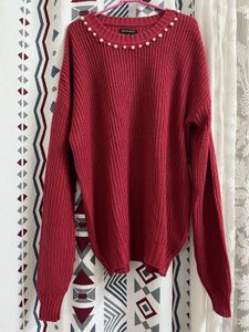 Woollen Pear Embellished Sweater