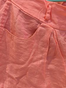 Peach Casual Women's Shorts