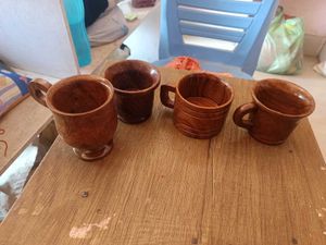 Wooden Mug Set