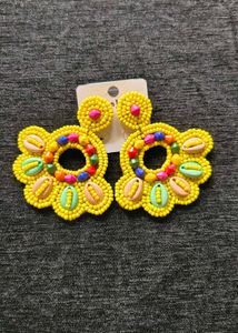 Boho Beaded Statement Earrings