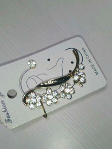 Crystal Ear Cuff Set - Sparkly Chin Earring