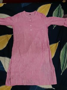 Pink Striped Tunic Top