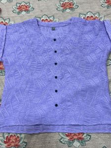 Pink Cutout Bell Sleeve Top