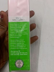 Lotus Organic Under Eye Cream