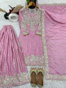 Elegant Pink Embroidered Salwar Kameez Suit