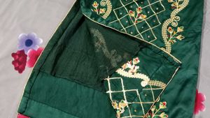 Thread Work Kurta With Dupatta Set