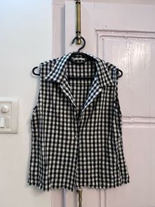 Gingham Sleeveless Top