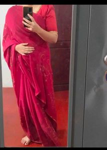 Beutiful Red Saree