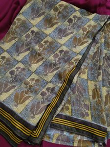 floral printed saree