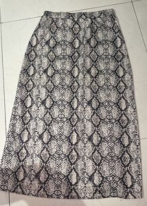 Snakeskin Print Midi Skirt Dubai Max