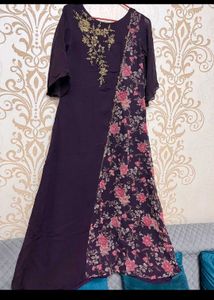 Purple And Beautiful Kurta Set