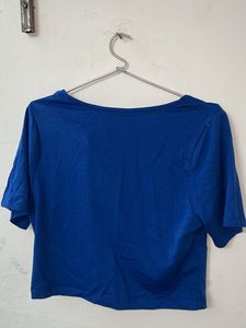 Deep Neck Crop Top