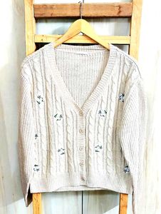 Baige Colour Cardigan Size-36