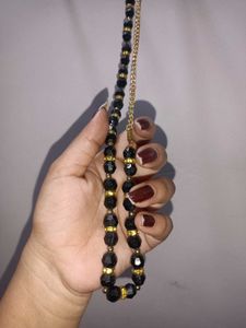 Beaded Black Necklace