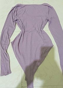 Ribbed Bodysuit Top