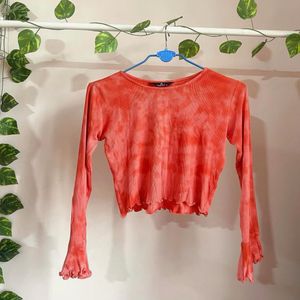 Pink Tie Dye Crop Top