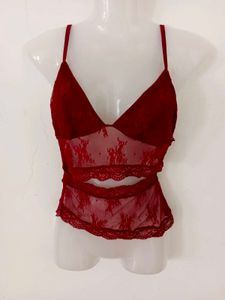 Red Lace Bralette