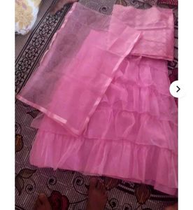 Girls Pink Lehenga Choli