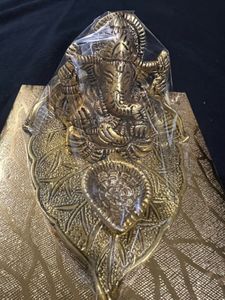 Ganesha Idol in Wooden Shrine.