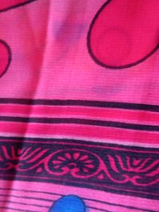 Pink Floral Print  - new Saree