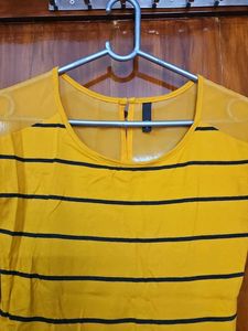 Yellow Striped Top