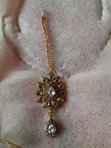 Heavy wedding golden  jwellery set