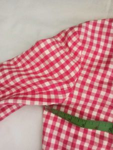 Vintage Gingham Knot-Front Dress