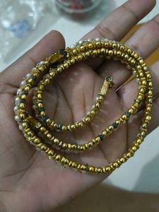 Pearl kundan jaipuri anklets