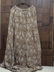 Brown Printed Ethnic Skirt