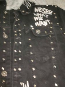 Unique Graphic Denim Jacket