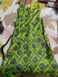 An Ethnic Modern Dress Cum A Line kurta