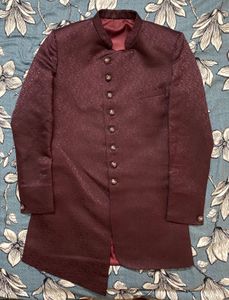 Men Marron Indo Western Set