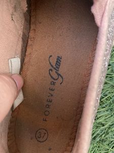 Sparkly Pink Slip-On Sneakers - Size 37 (EU)