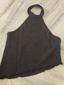 Chic Black Halter Co - Ord Set