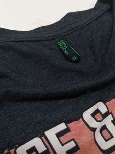 BLACK AND GREY MIXED TSHIRT