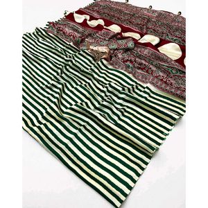 Elegant Striped Saree