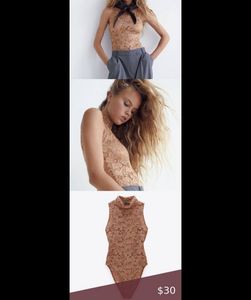 ZARA LACE UP BODYSUIT- WithTAG