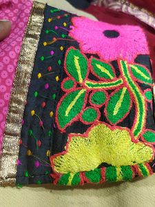 Pink Textured Tunic with Embellished Trim