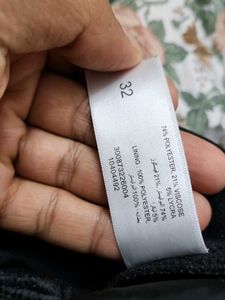 Westside Black Elastic Waist Formal Trousers